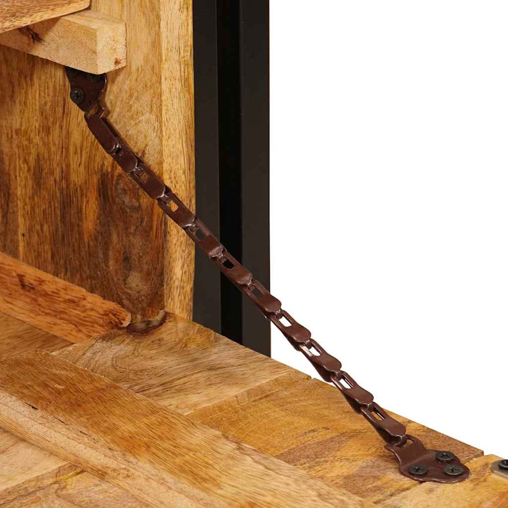 Sko skab med hylde Brun 90 x 38 x 45 cm Massivt mangotræ