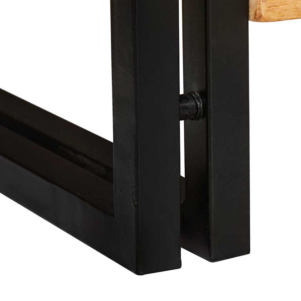 Sko skab med hylde Brun 90 x 38 x 45 cm Massivt mangotræ