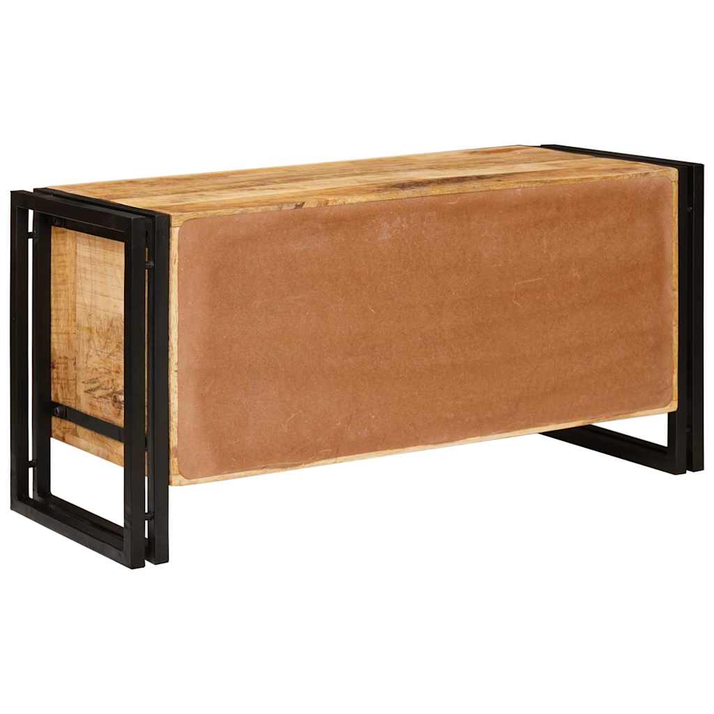 Sko skab med hylde Brun 90 x 38 x 45 cm Massivt mangotræ