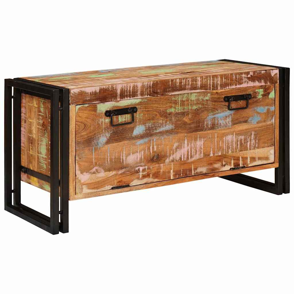 Sko skab med hylde Brun 90 x 38 x 45 cm Massivt genanvendt træ
