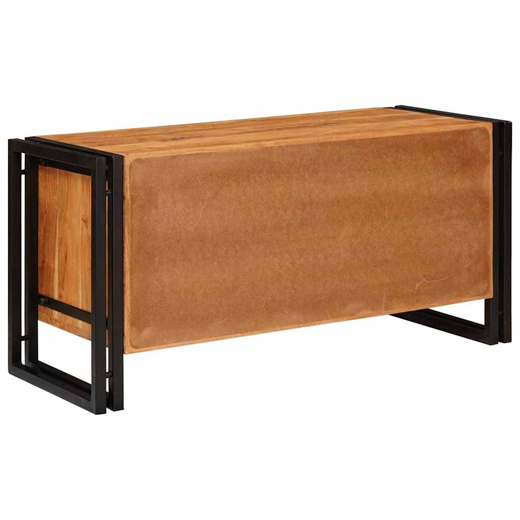 Sko skab med hylde Brun 90 x 38 x 45 cm Massivt akacietræ