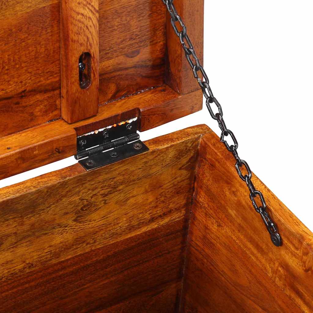 Opbevaringskasse Flerfarvet 50 x 30 x 40 cm Massivt akacietræ