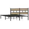 sengeramme uden madras 140x200 cm metal sonoma-eg