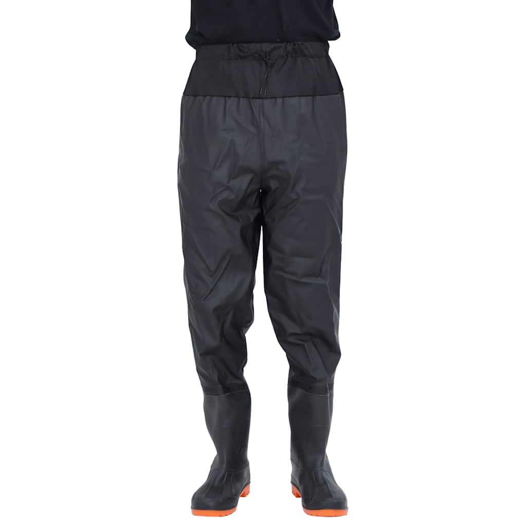 waist waders med støvler str. 38 sort