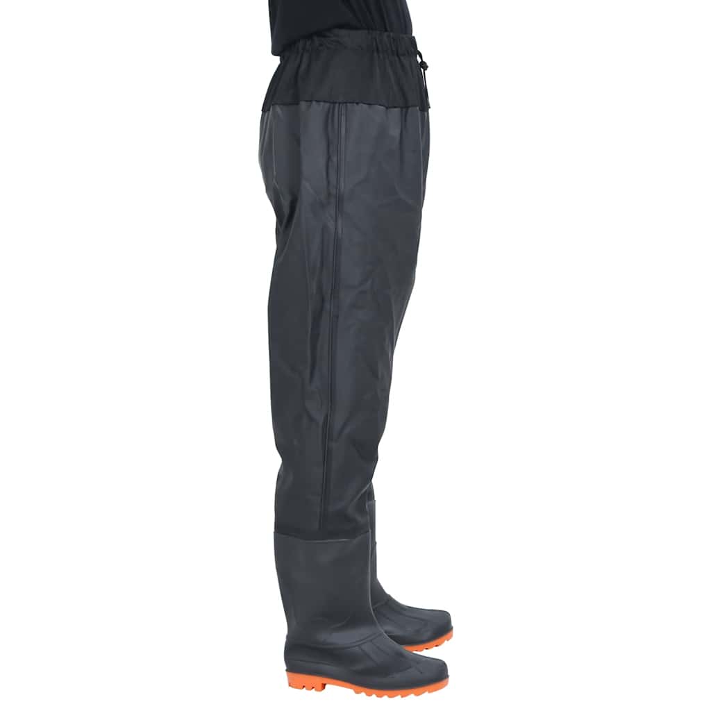 waist waders med støvler str. 38 sort