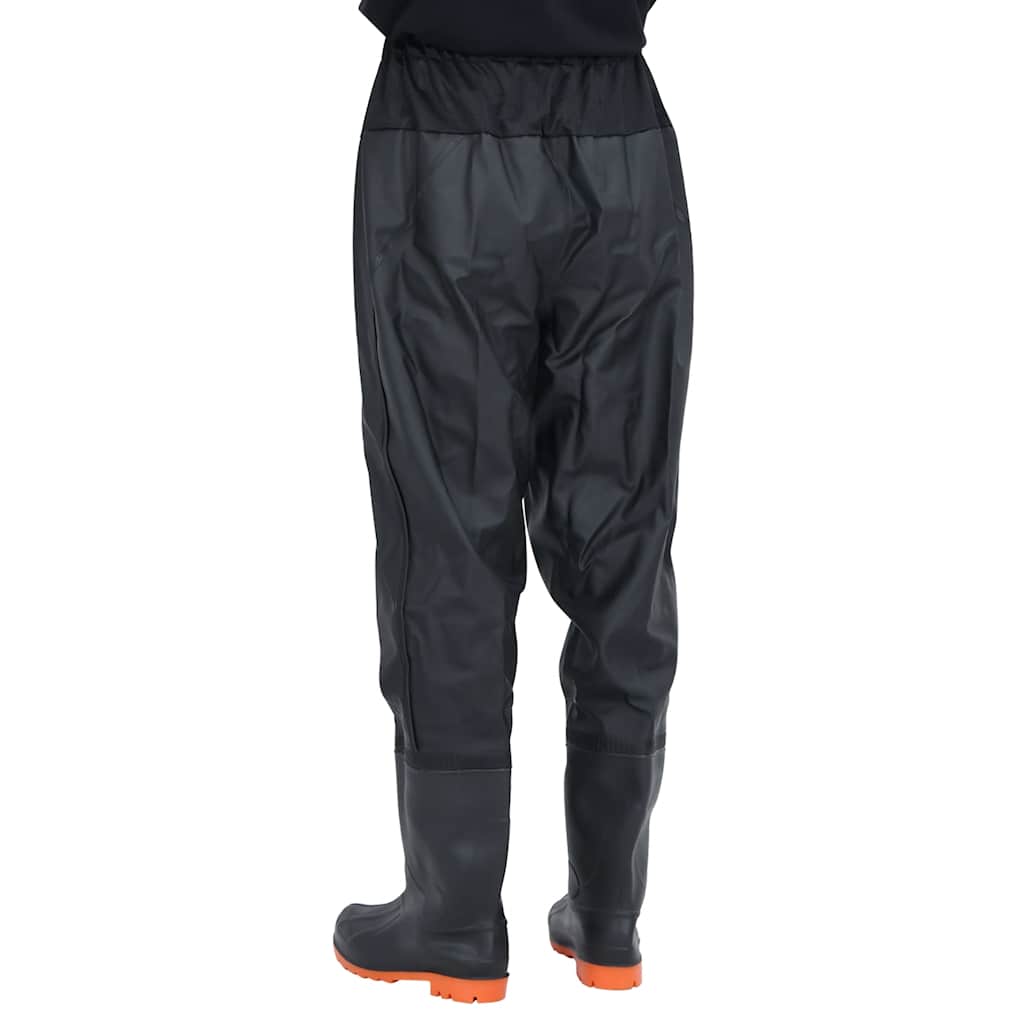 waist waders med støvler str. 38 sort