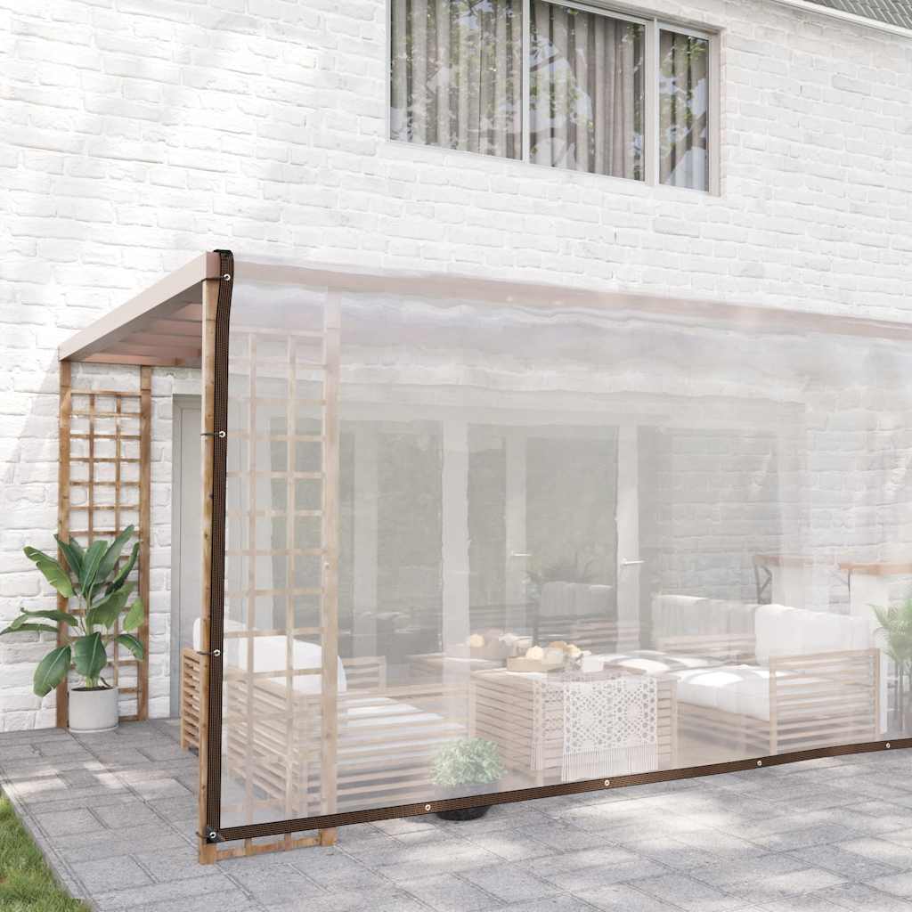 klar presenning med øjer 6x12 m polyethylen