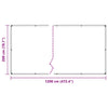 klar presenning med øjer 2x12 m PVC