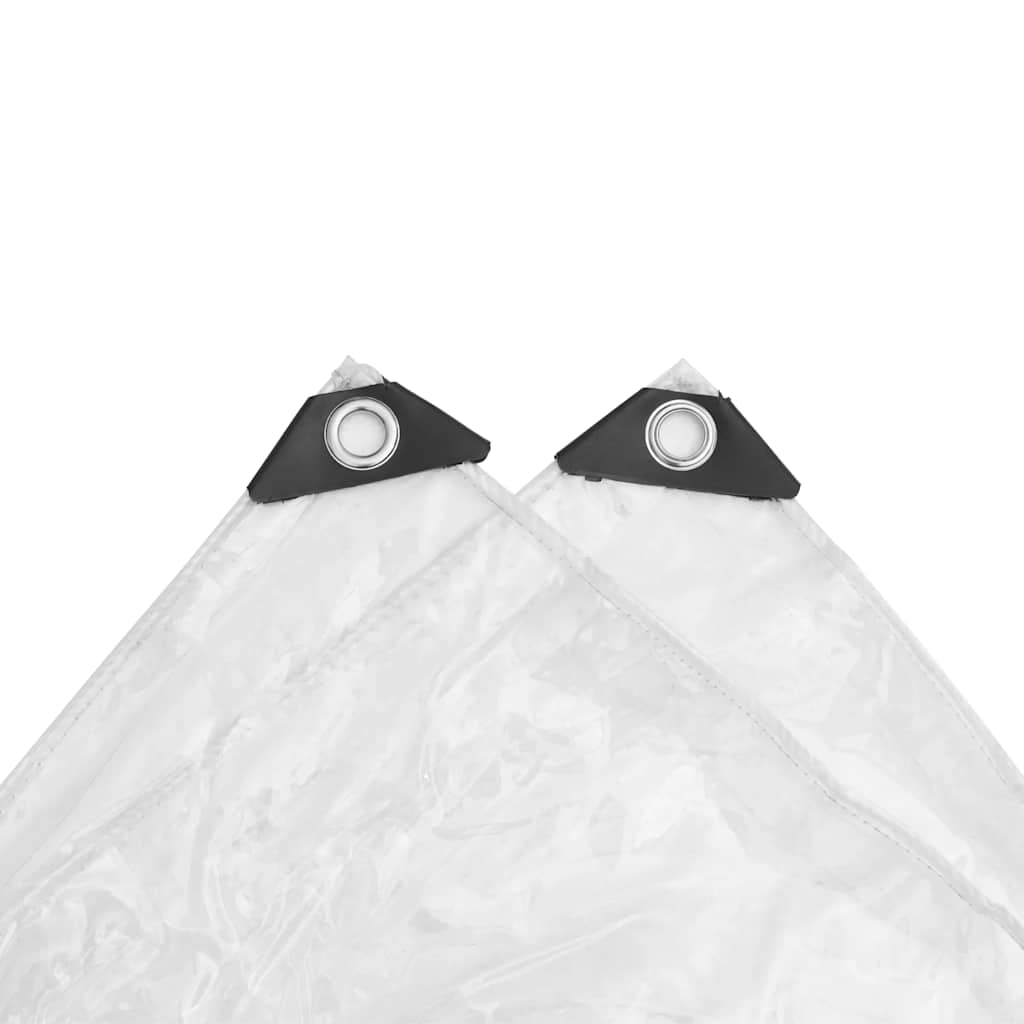 klar presenning med øjer 4x8 m PVC