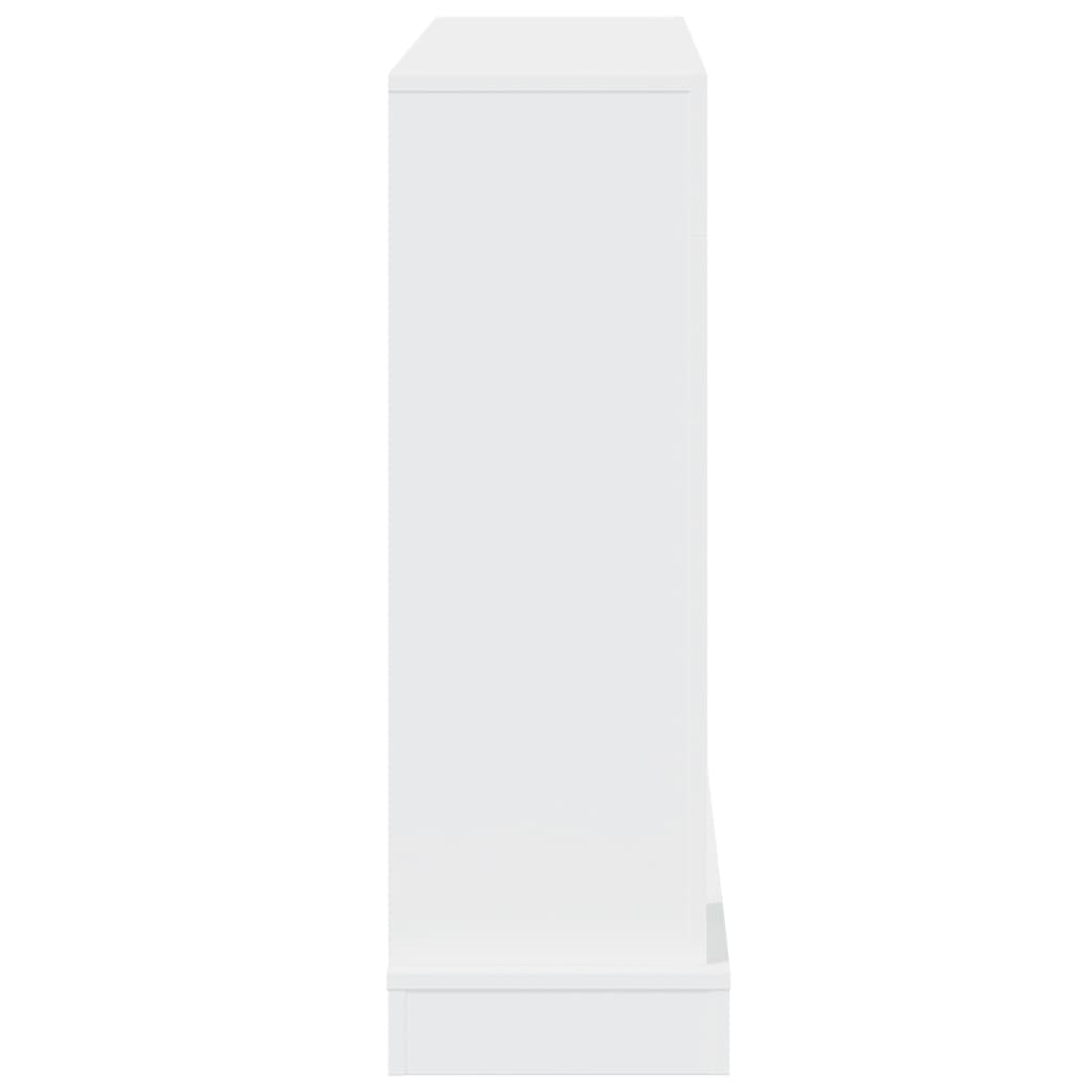 forsats til pejs 100x30x87,5 cm konstrueret træ hvid