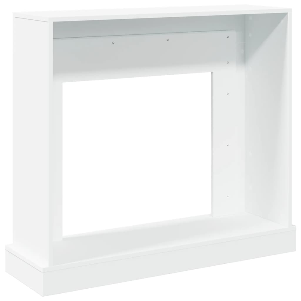 forsats til pejs 100x30x87,5 cm konstrueret træ hvid