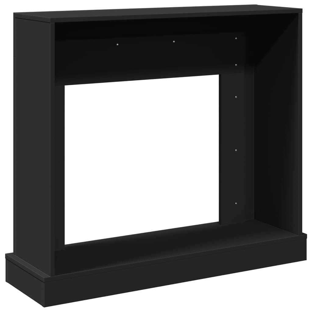 forsats til pejs 100x30x87,5 cm konstrueret træ sort