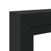 forsats til pejs 100x30x87,5 cm konstrueret træ sort