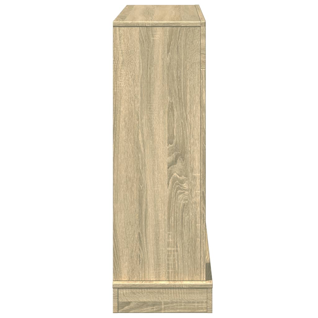 forsats til pejs 100x30x87,5 cm konstrueret træ sonoma-eg