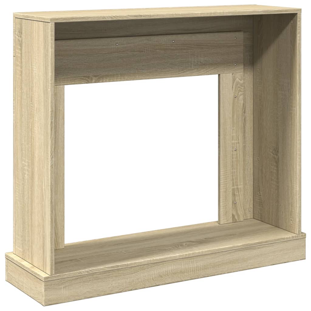 forsats til pejs 100x30x87,5 cm konstrueret træ sonoma-eg