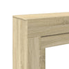 forsats til pejs 100x30x87,5 cm konstrueret træ sonoma-eg
