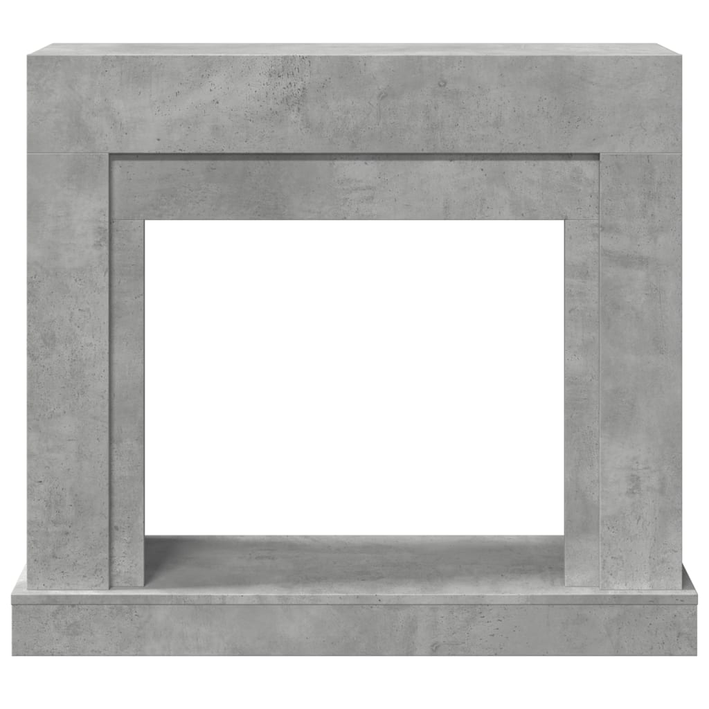 forsats til pejs 100x30x87,5 cm konstrueret træ betongrå