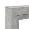 forsats til pejs 100x30x87,5 cm konstrueret træ betongrå