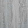 forsats til pejs 100x30x87,5 cm konstrueret træ grå sonoma-eg