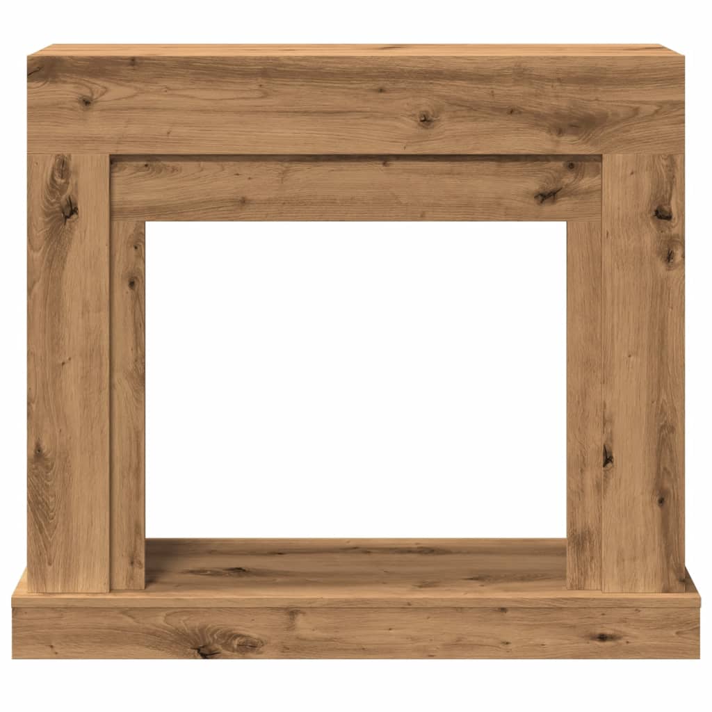 forsats til pejs 100x30x87,5 cm konstrueret træ kunsteg