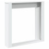 forsats til pejs 100x20x100 cm konstrueret træ hvid