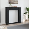 forsats til pejs 100x20x100 cm konstrueret træ sort