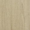 forsats til pejs 100x20x100 cm konstrueret træ sonoma-eg