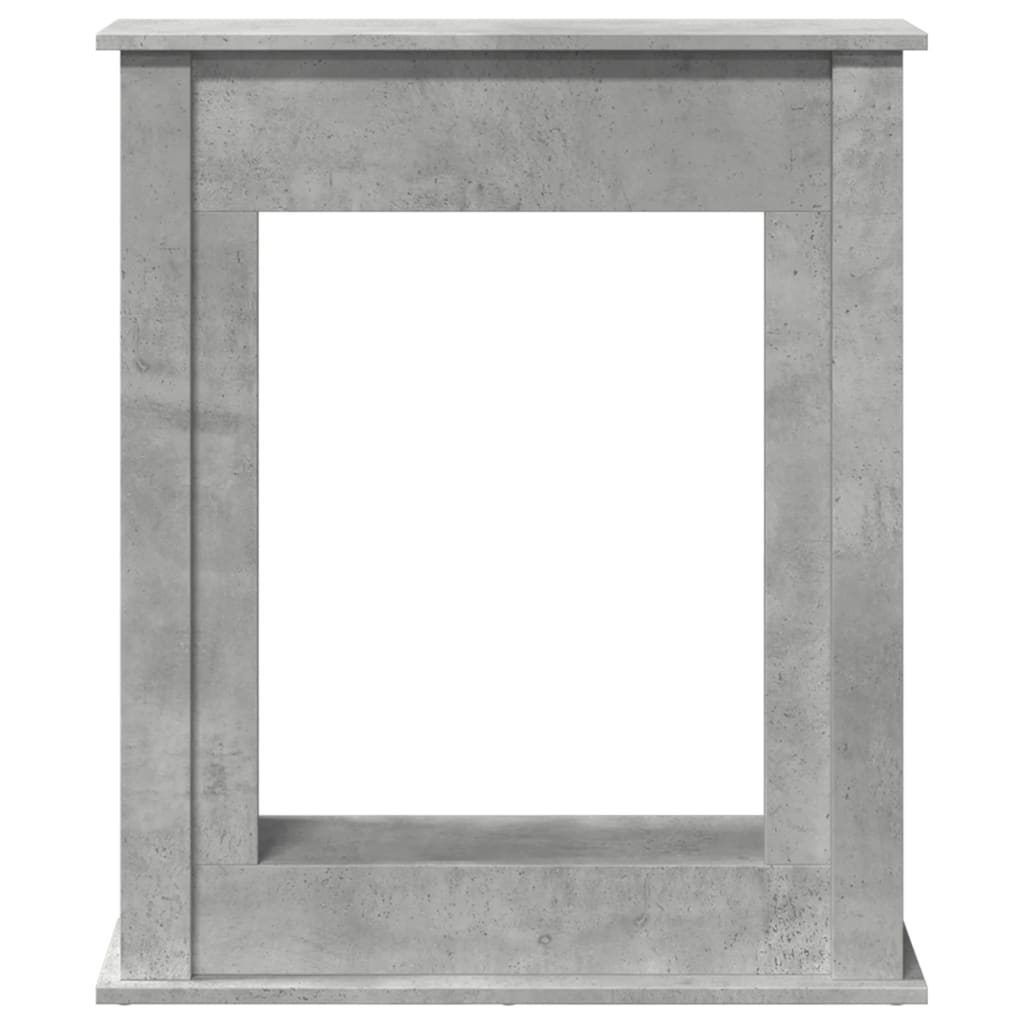 forsats til pejs 75x20x87,5 cm konstrueret træ betongrå