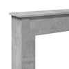 forsats til pejs 75x20x87,5 cm konstrueret træ betongrå