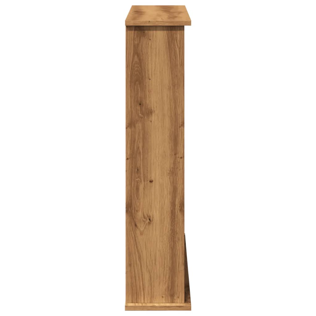 forsats til pejs 75x20x87,5 cm konstrueret træ kunsteg