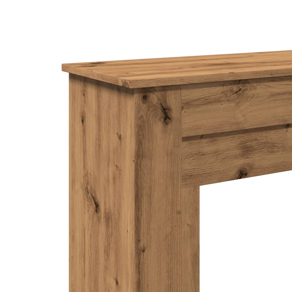 forsats til pejs 90x30x90 cm konstrueret træ kunsteg