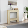 forsats til pejs 81x18x82 cm konstrueret træ sonoma-eg