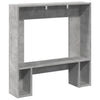 forsats til pejs 81x18x82 cm konstrueret træ betongrå
