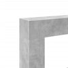 forsats til pejs 81x18x82 cm konstrueret træ betongrå