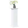 piedestal med opbevaring 31x30x90 cm konstrueret træ hvid