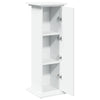 piedestal med opbevaring 31x30x90 cm konstrueret træ hvid