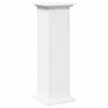 piedestal med opbevaring 31x30x90 cm konstrueret træ hvid