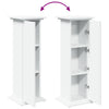 piedestal med opbevaring 31x30x90 cm konstrueret træ hvid