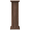 piedestal med opbevaring 31x30x90 cm konstrueret træ brun eg