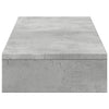 skærmstander 100x27x10 cm konstrueret træ betongrå
