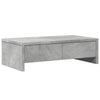 skærmholder med skuffer 50x27x15 cm konstrueret træ betongrå