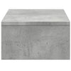 skærmholder med skuffer 50x27x15 cm konstrueret træ betongrå