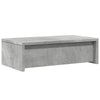 skærmholder med skuffer 50x27x15 cm konstrueret træ betongrå