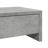 skærmholder med skuffer 50x27x15 cm konstrueret træ betongrå