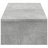 skærmholder med skuffer 100x27x15 cm konstrueret træ betongrå