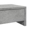 skærmholder med skuffer 100x27x15 cm konstrueret træ betongrå