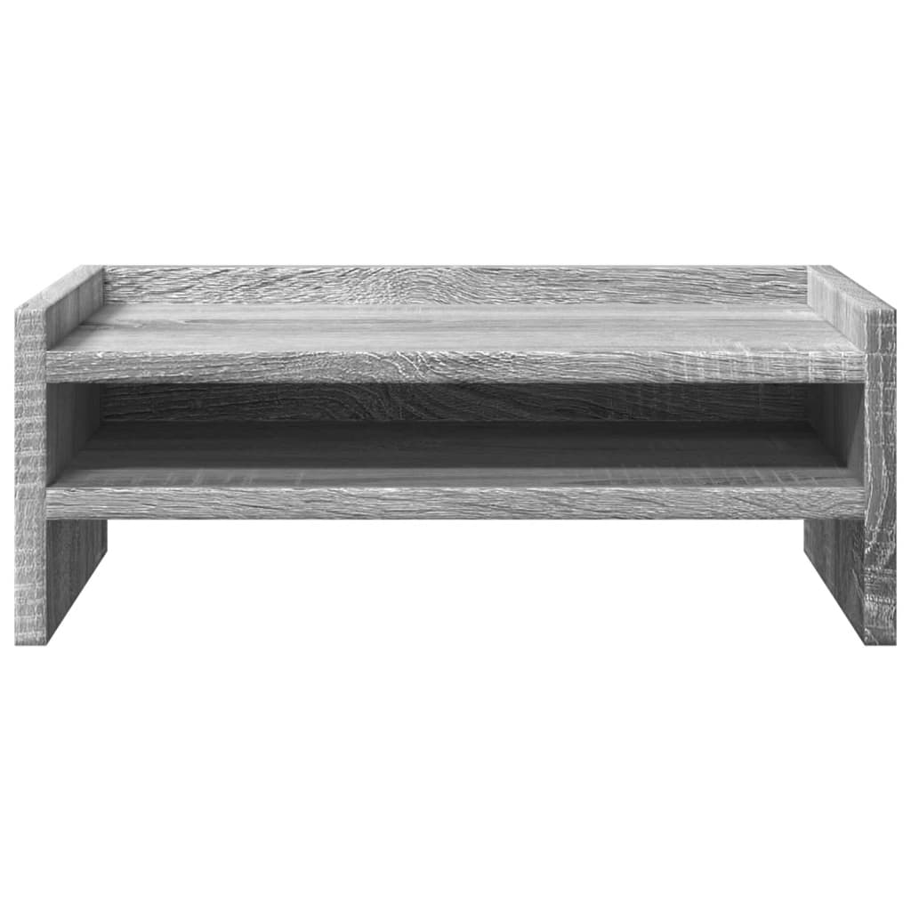 skærmstander 42x24x16 cm konstrueret træ grå sonoma-eg