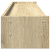 skærmstander 100x24x16 cm konstrueret træ sonoma-eg