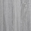 hylde til skrivebord 40x17x41 cm konstrueret træ grå sonoma-eg