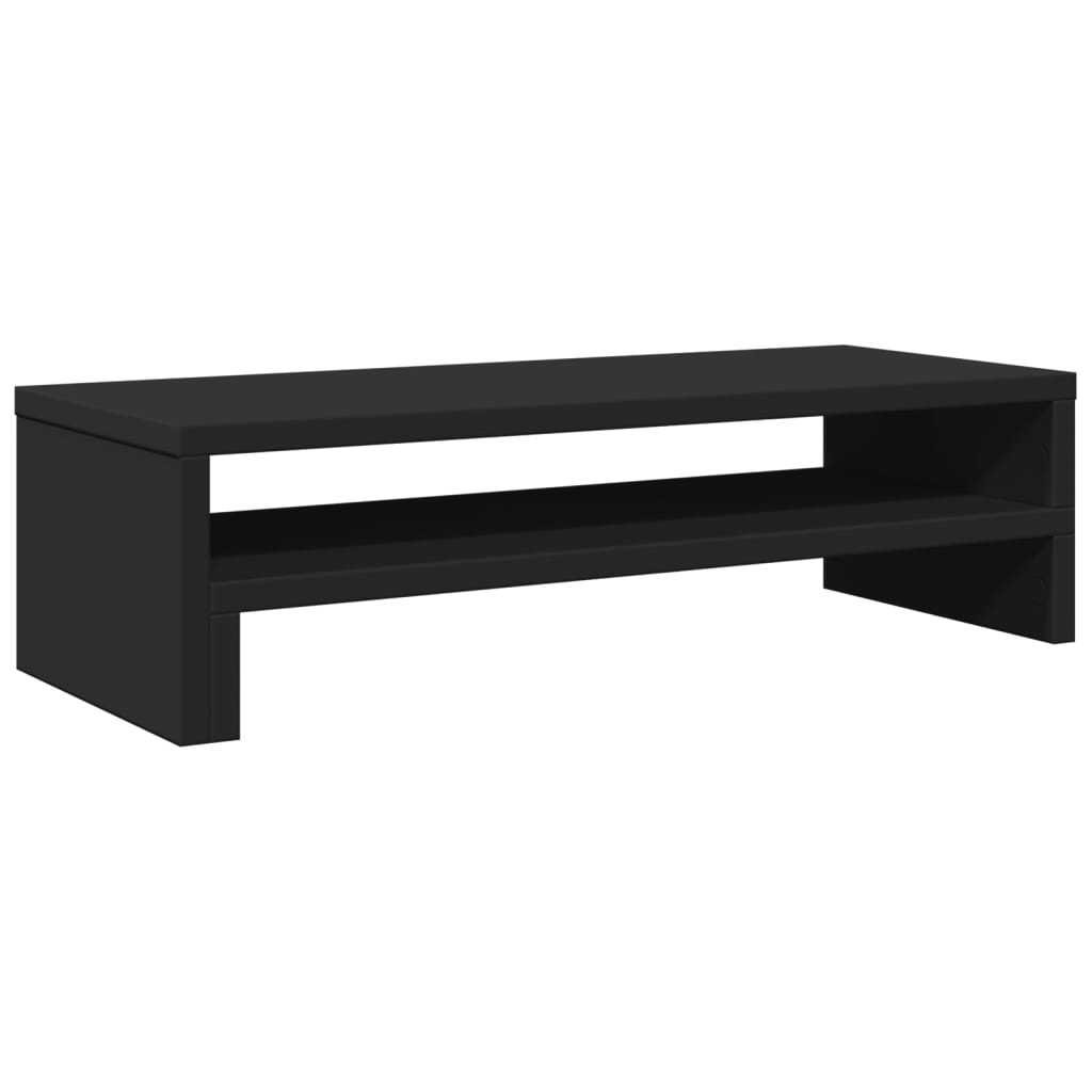 skærmholder 54x22x15 cm konstrueret træ sort - Flotthjem Danmark